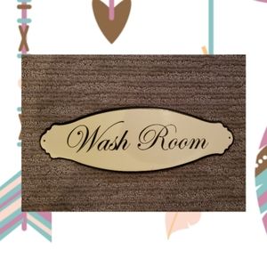 Wash Room Sign